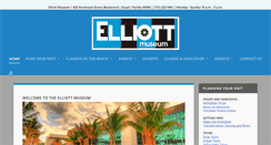 Desktop Screenshot of elliottmuseum.org